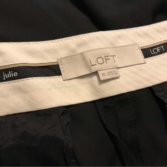 Loft black trouser pants women’s size 10 - Picture 6 of 8